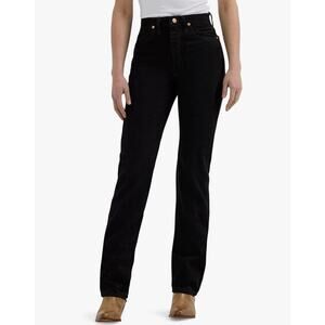 Black Wrangler Cowboy Natural Rise 14MWZ Slim Fit Womens Jeans 5x32 NEW